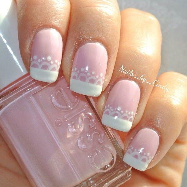 French Tip Wedding Nails
 50 Most Beautiful Wedding Nail Art Design Ideas For Bridal
