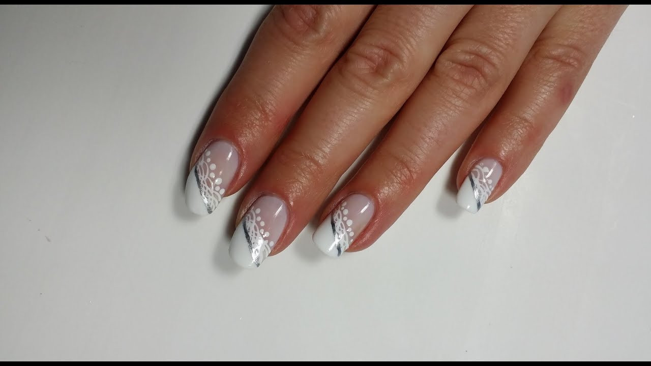 French Wedding Nails
 Lace French Manicure Wedding Nails ️‍ Nail Art Tutorial