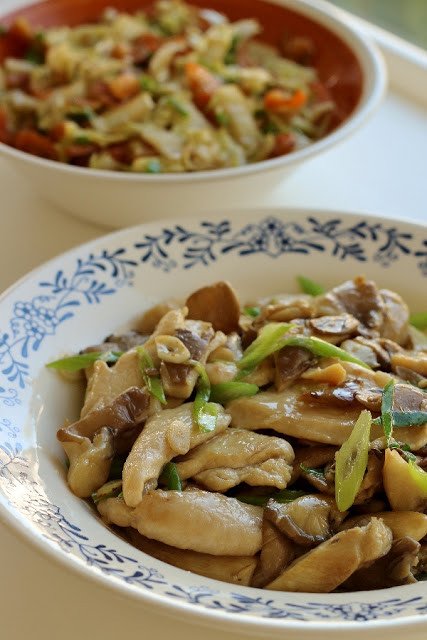 Fried Oyster Mushrooms
 Mission Food Stir Fried Oyster Mushrooms with Chicken