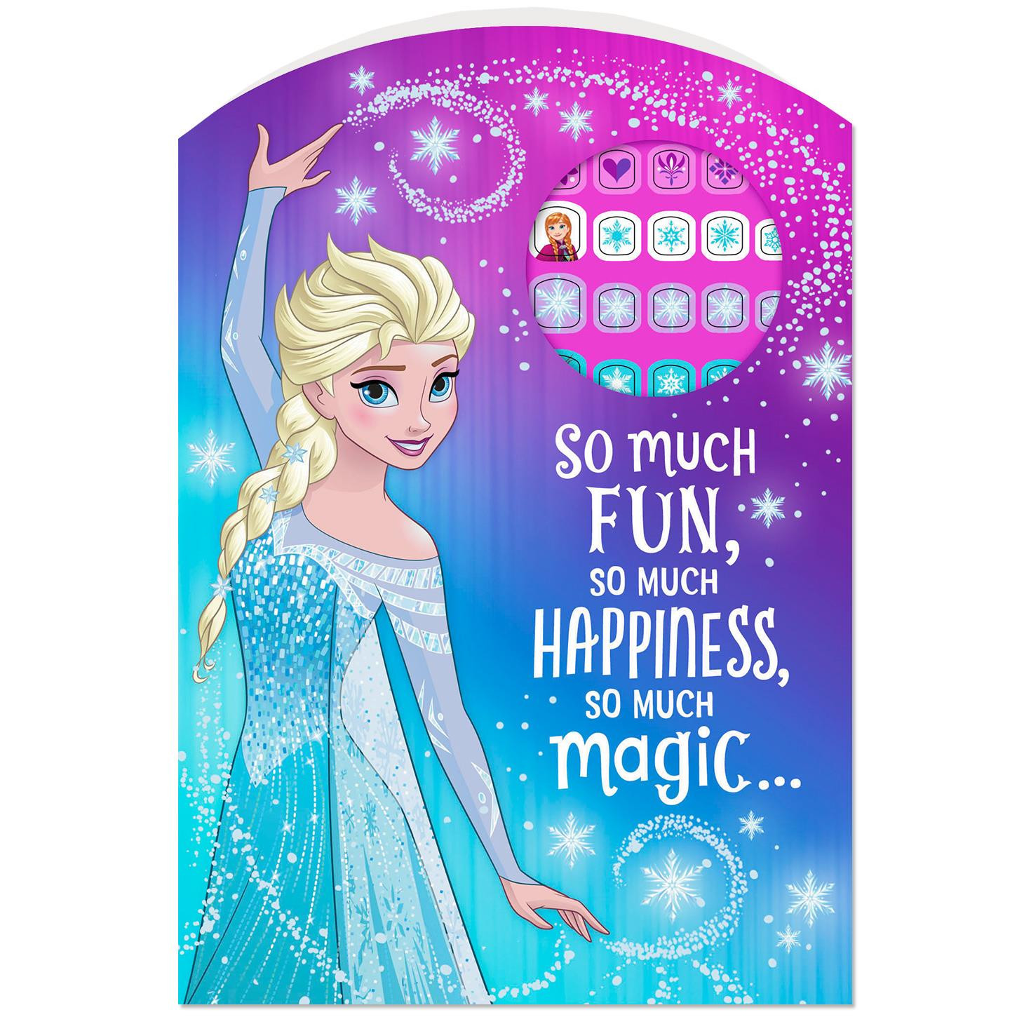 Frozen Birthday Card
 Disney Frozen So Much Fun Birthday Card With Fingernail