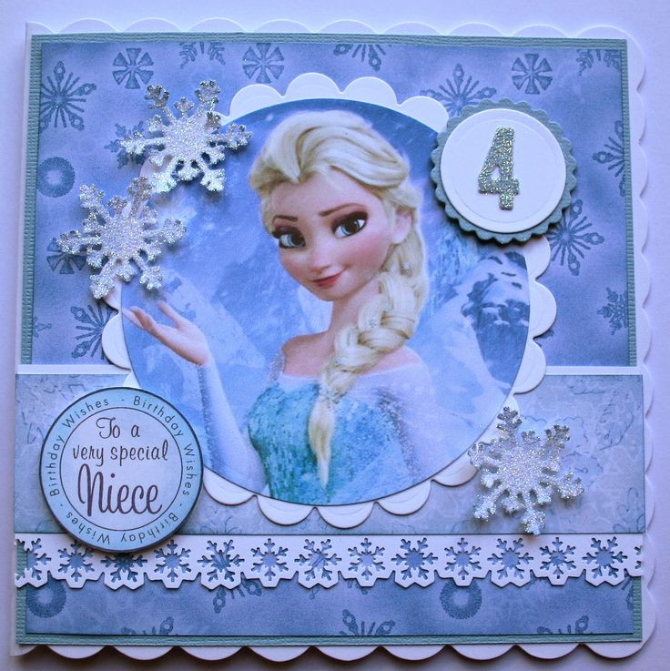 Frozen Birthday Card
 15 best Frozen cards images on Pinterest