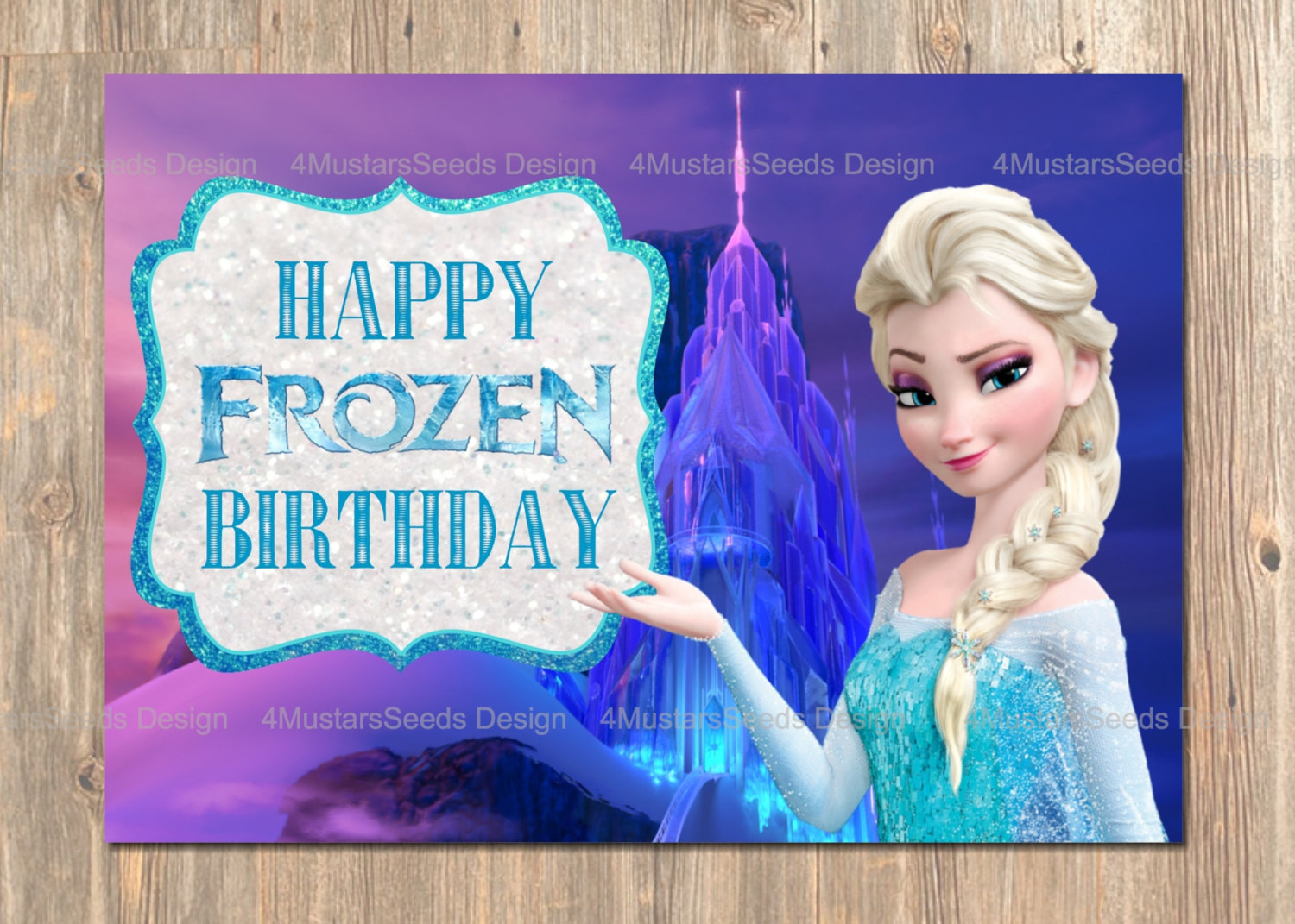 Frozen Birthday Card
 FROZEN Birthday Card Happy Birthday Cards by 4MustardSeeds