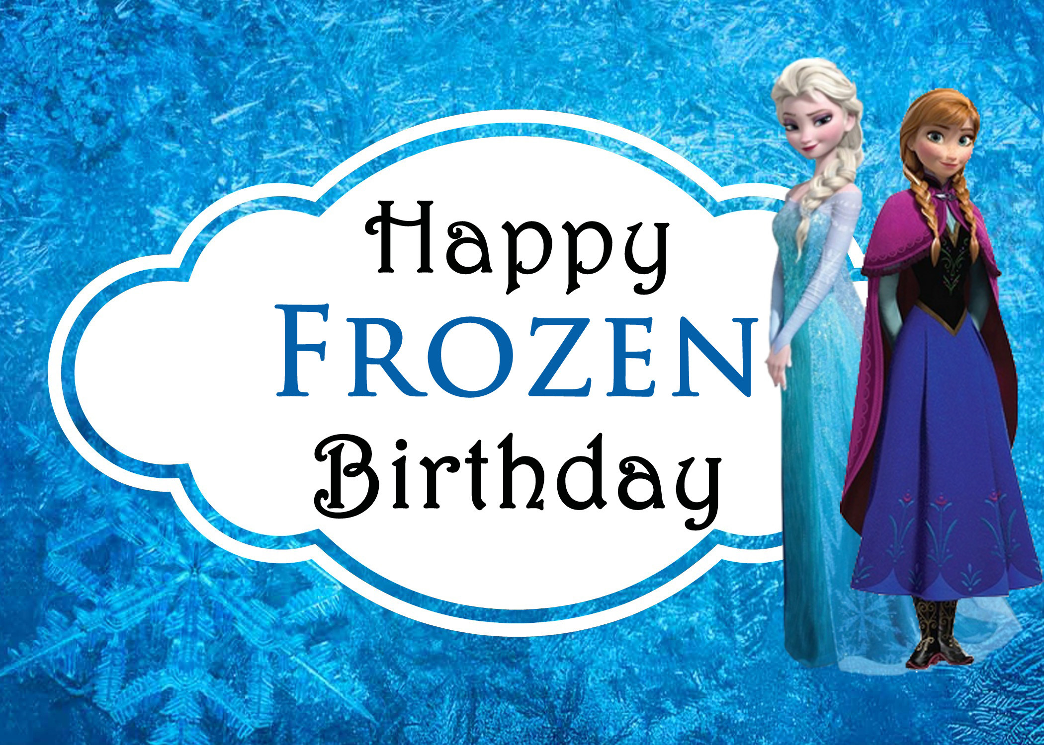 Frozen Birthday Card
 Happy Birthday Fendr