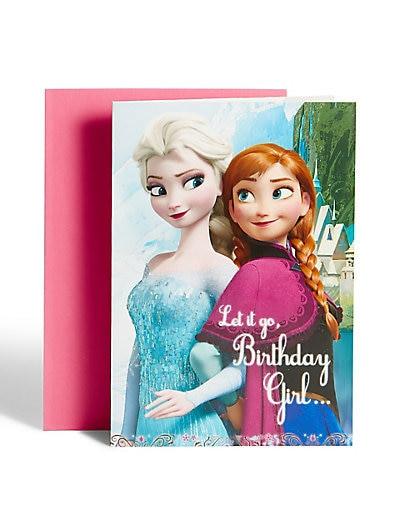 Frozen Birthday Card
 Disney Frozen Birthday Girl Card