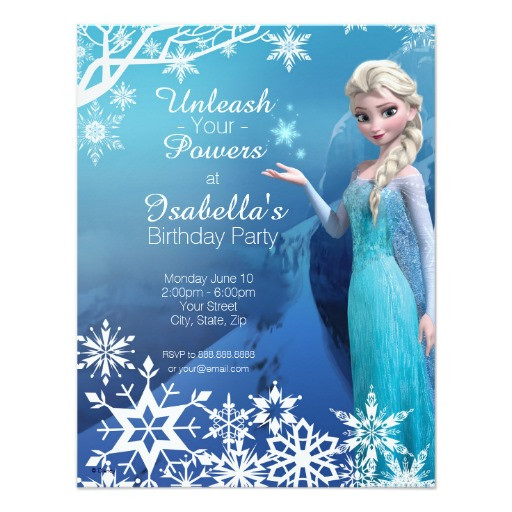 Frozen Birthday Card
 Frozen Elsa Birthday Invitation Card