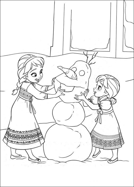Frozen Coloring Pages For Toddlers
 Kids n fun
