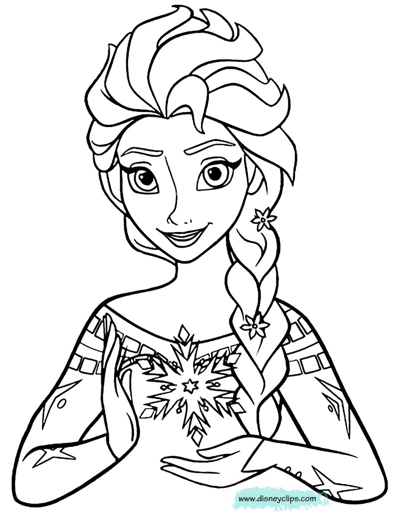 Frozen Coloring Pages Free Printable
 Disney s Frozen Coloring Pages