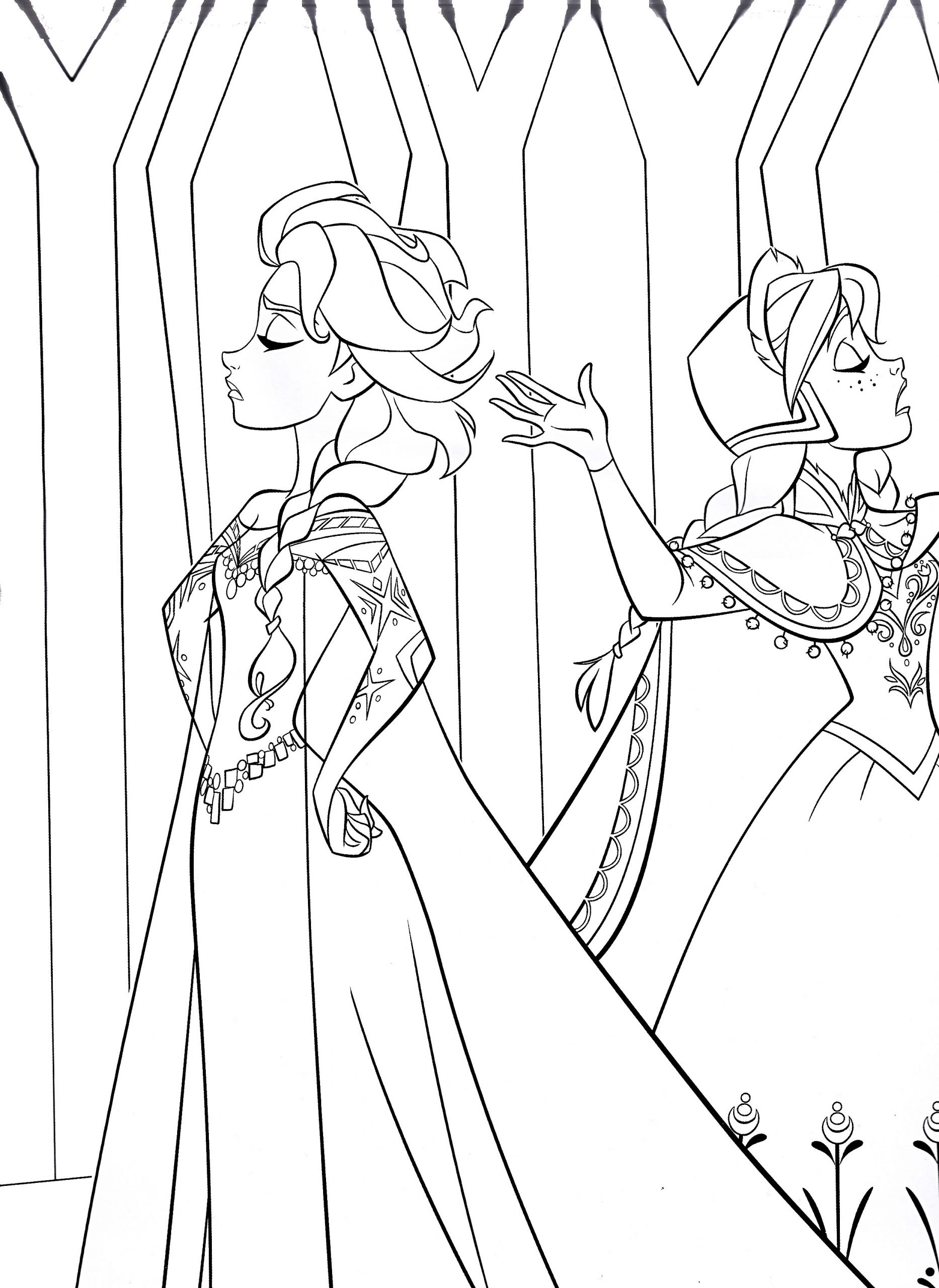 Frozen Coloring Pages Free Printable
 Disney’s Frozen Colouring Pages