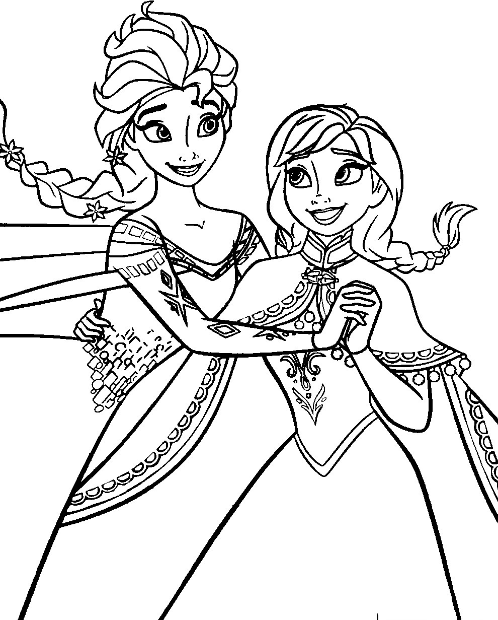 Frozen Coloring Pages Free Printable
 Disney Frozen Coloring Pages To Download