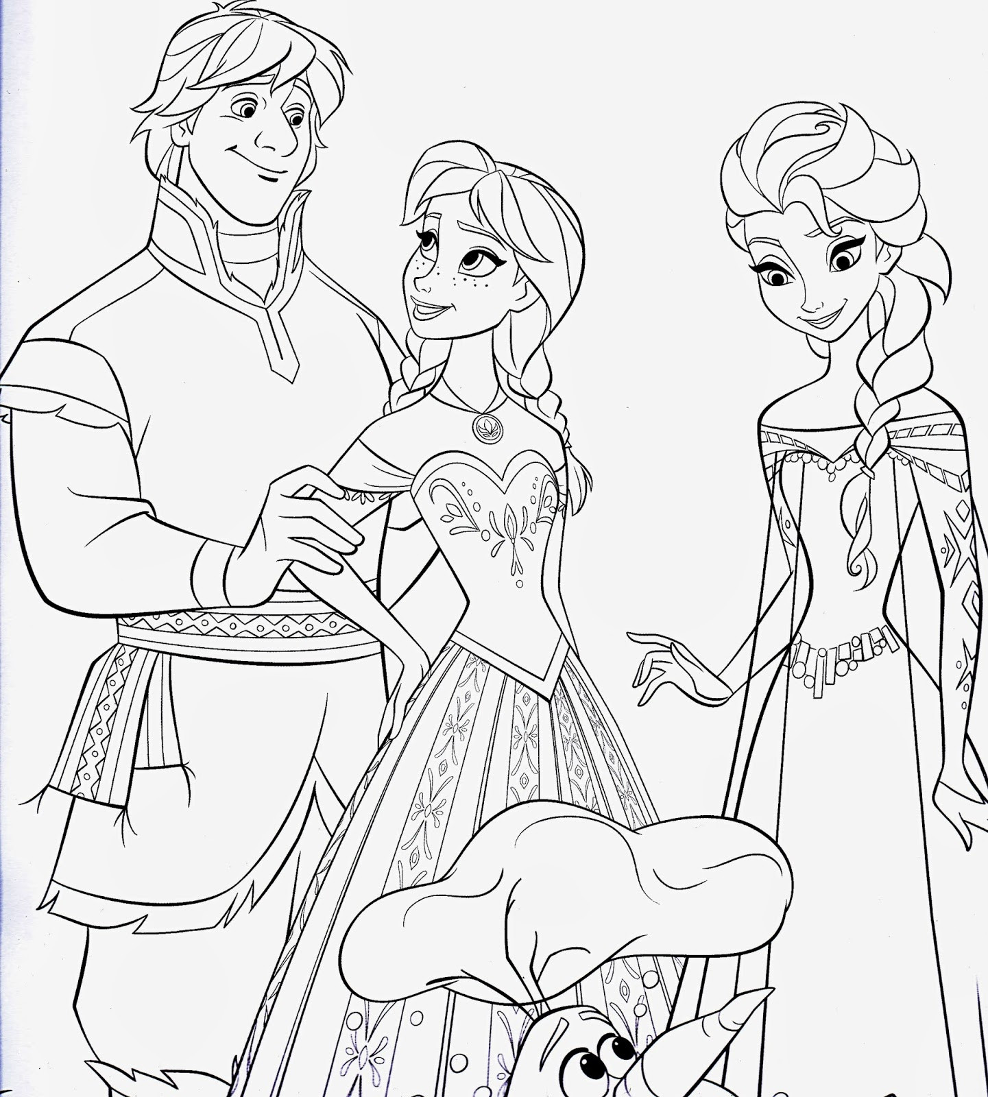 Frozen Coloring Pages Free Printable
 Disney Movie Princesses "Frozen" Printable Coloring Pages