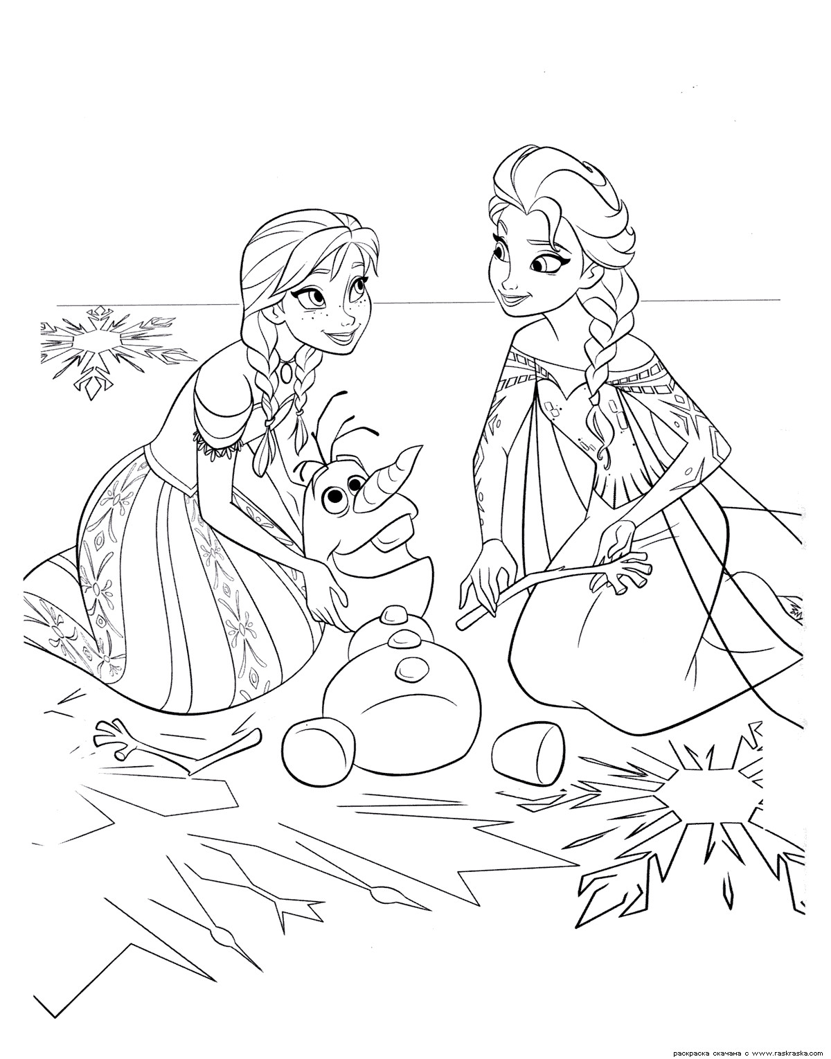 Frozen Coloring Pages Free Printable
 Frozen coloring pages animated film characters Elsa