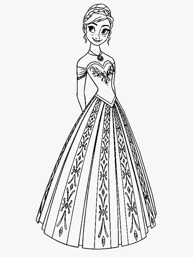 Frozen Coloring Pages Free Printable
 Free Printable Frozen Coloring Pages for Kids Best