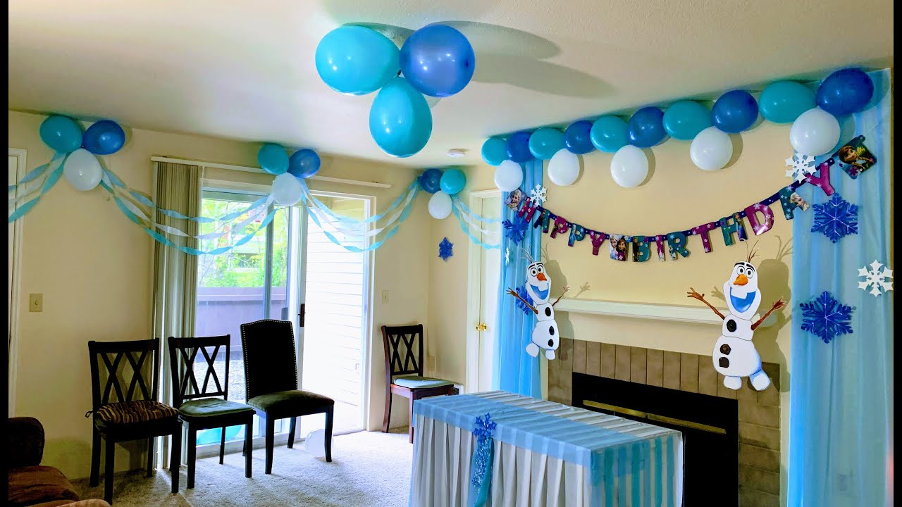 Frozen Decorations For Birthday Party
 DISNEY FROZEN THEME PARTY DECORATION IDEAS