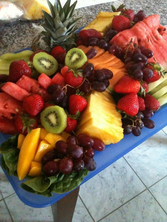 Fruit Tray Ideas For Graduation Party
 fruit tray I wish more fruits were in season in May