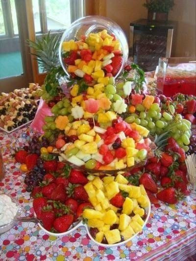 Fruit Tray Ideas For Graduation Party
 Fruit Tower