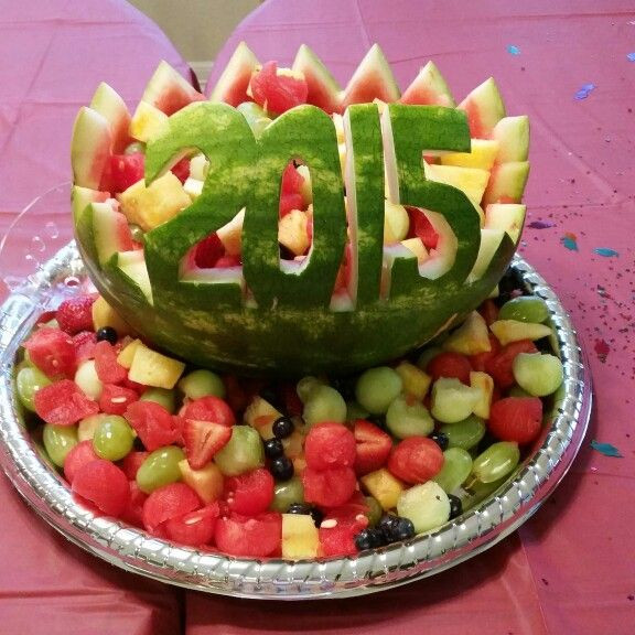 Fruit Tray Ideas For Graduation Party
 Fruit Basket watermelon for graduation parties this season