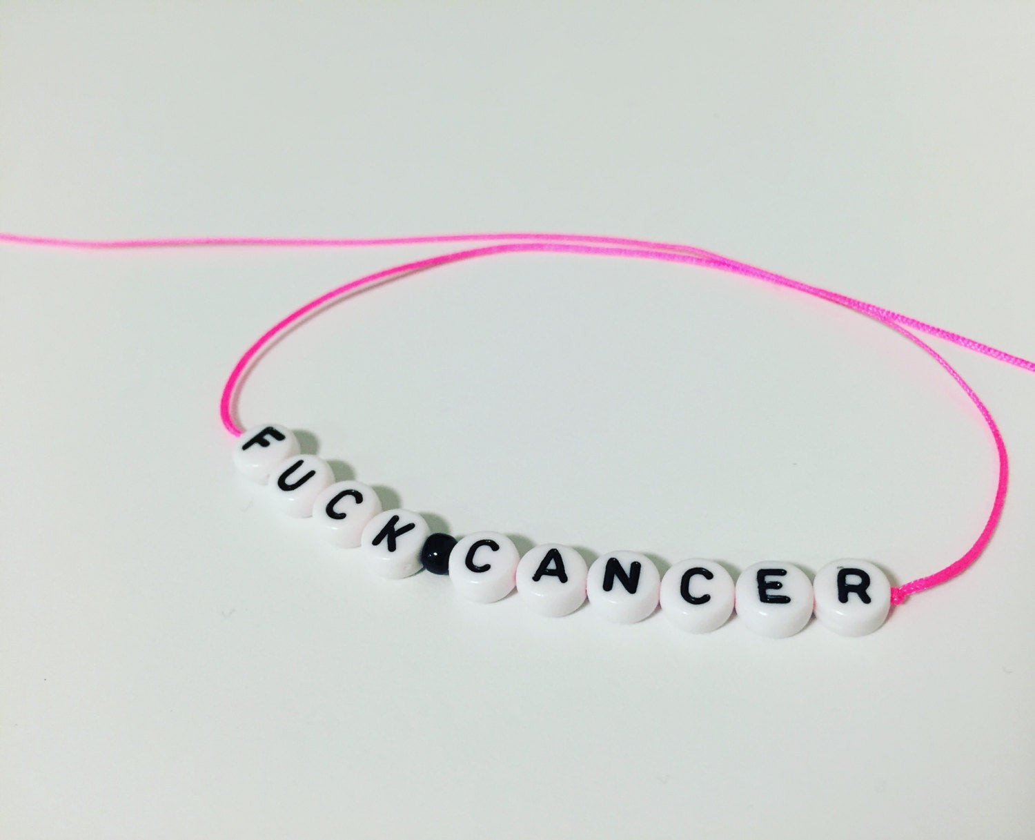 Fuck Cancer Bracelet
 Swear Word fuck cancer Bracelet by Alphabetch on Etsy