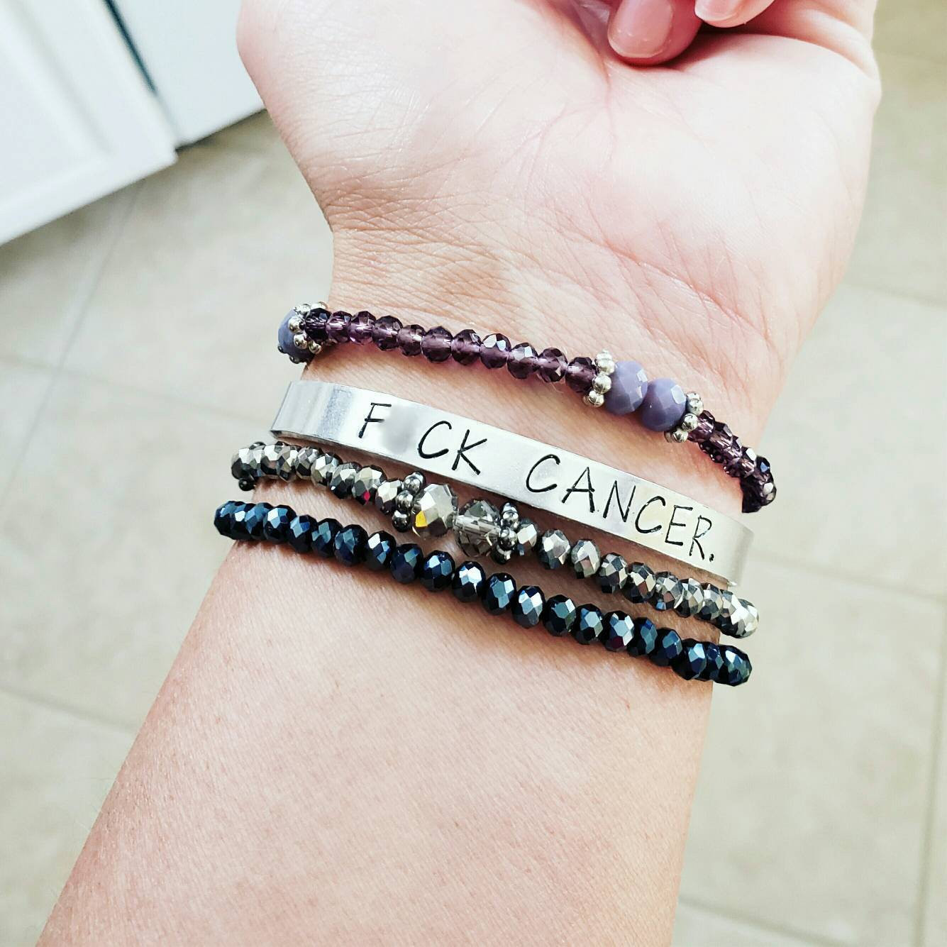 Fuck Cancer Bracelet
 Fuck Cancer Bracelet F Cancer Cancer Sucks Cancer Jewelry