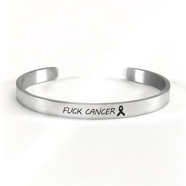 Fuck Cancer Bracelet
 Fuck Cancer External Cuff Bracelet – Mint & Lily