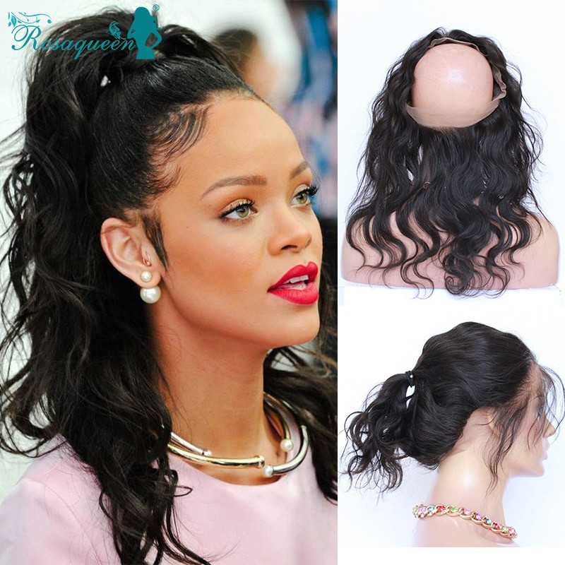 Full Lace Frontal Closure With Baby Hair
 360 Lace Band Frontal Closure With Baby Hair 7A Brazilian