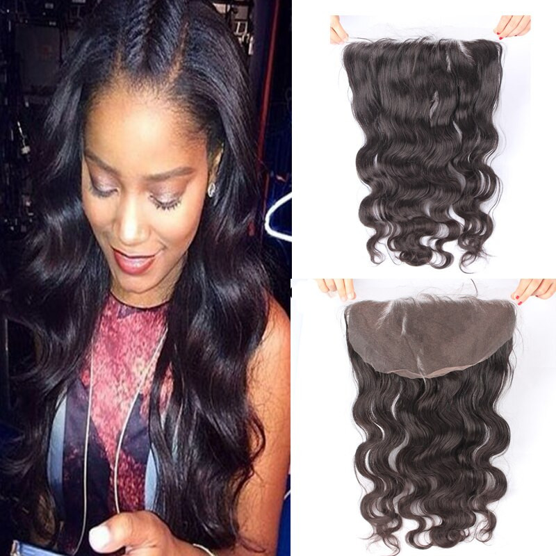 Full Lace Frontal Closure With Baby Hair
 13x6 Lace Frontal 7A Cambodian Lace Frontal Closure With