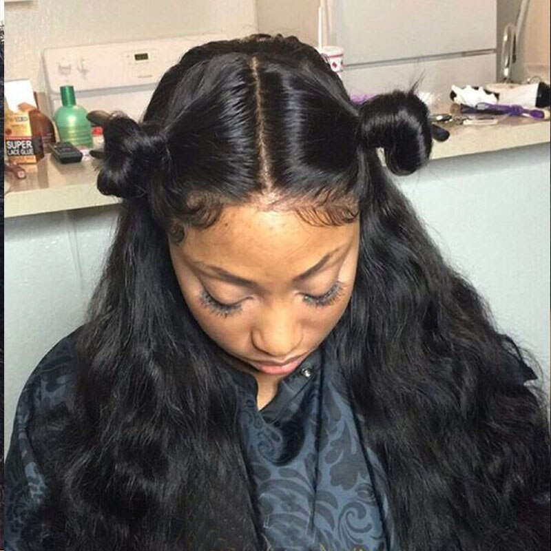Full Lace Frontal Closure With Baby Hair
 7A 360 Lace Frontal Closure Brazilian Virgin Body Wave 360