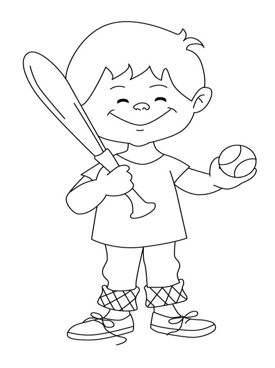 Fun Coloring Pages For Boys
 Kids Page Baseball Coloring Pages