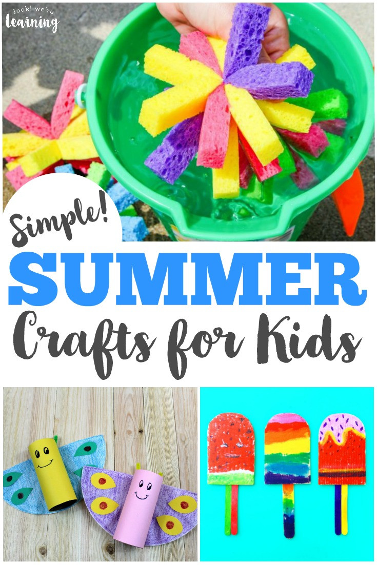 Fun Summer Crafts For Kids
 40 Simple Summer Crafts for Kids Look We re Learning