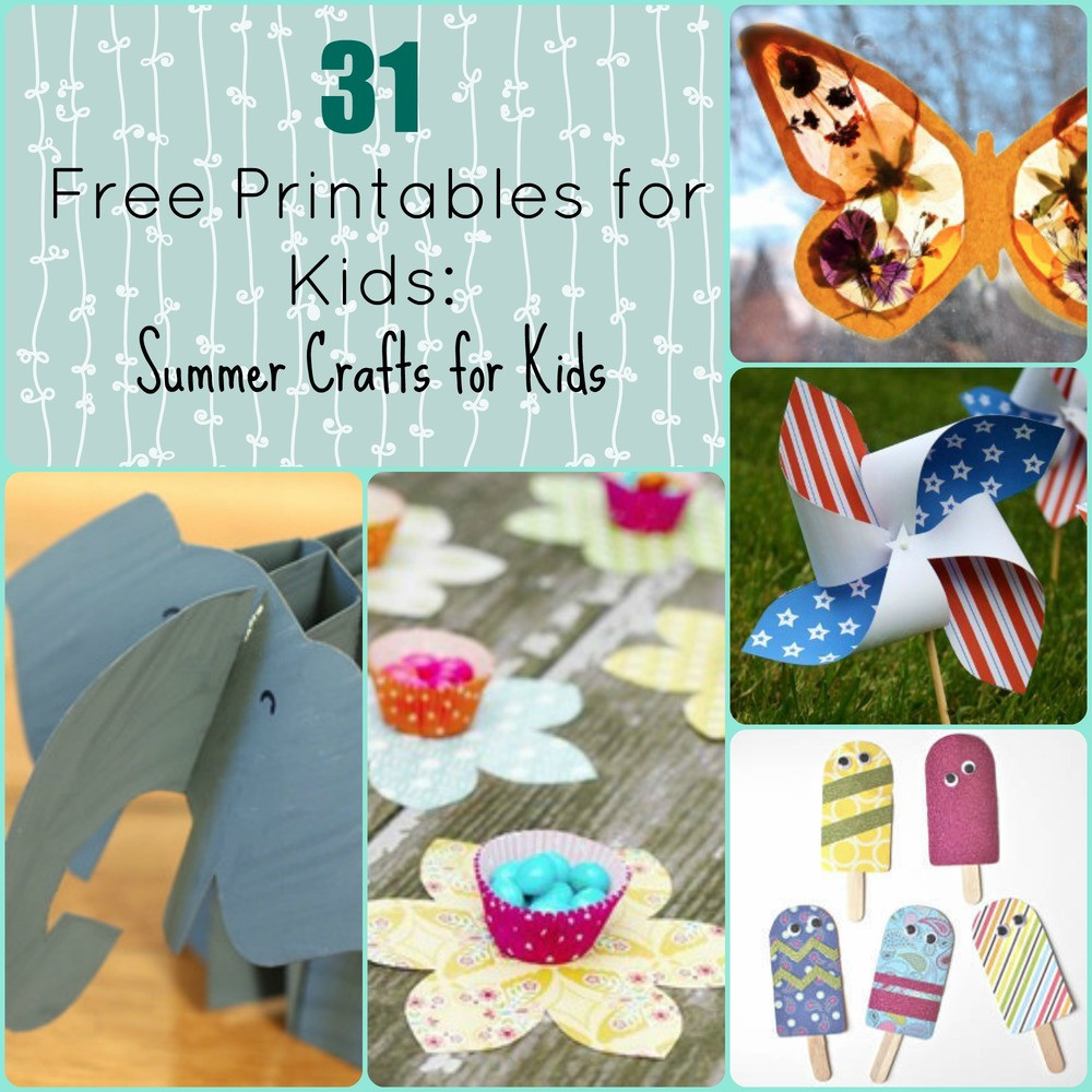 Fun Summer Crafts For Kids
 31 Free Printables for Kids Summer Crafts for Kids