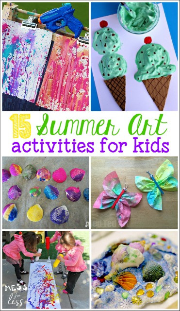 Fun Summer Crafts For Kids
 Making Tie Dye Towels Mess for Less