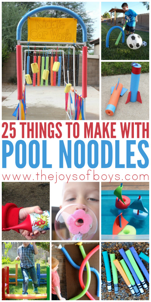 Fun Things For Kids To Make
 25 Things to Make with Pool Noodles The Joys of Boys