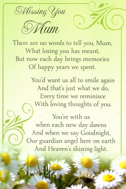 Funeral Quotes For Mother
 Graveside Bereavement Memorial Cards a VARIETY You