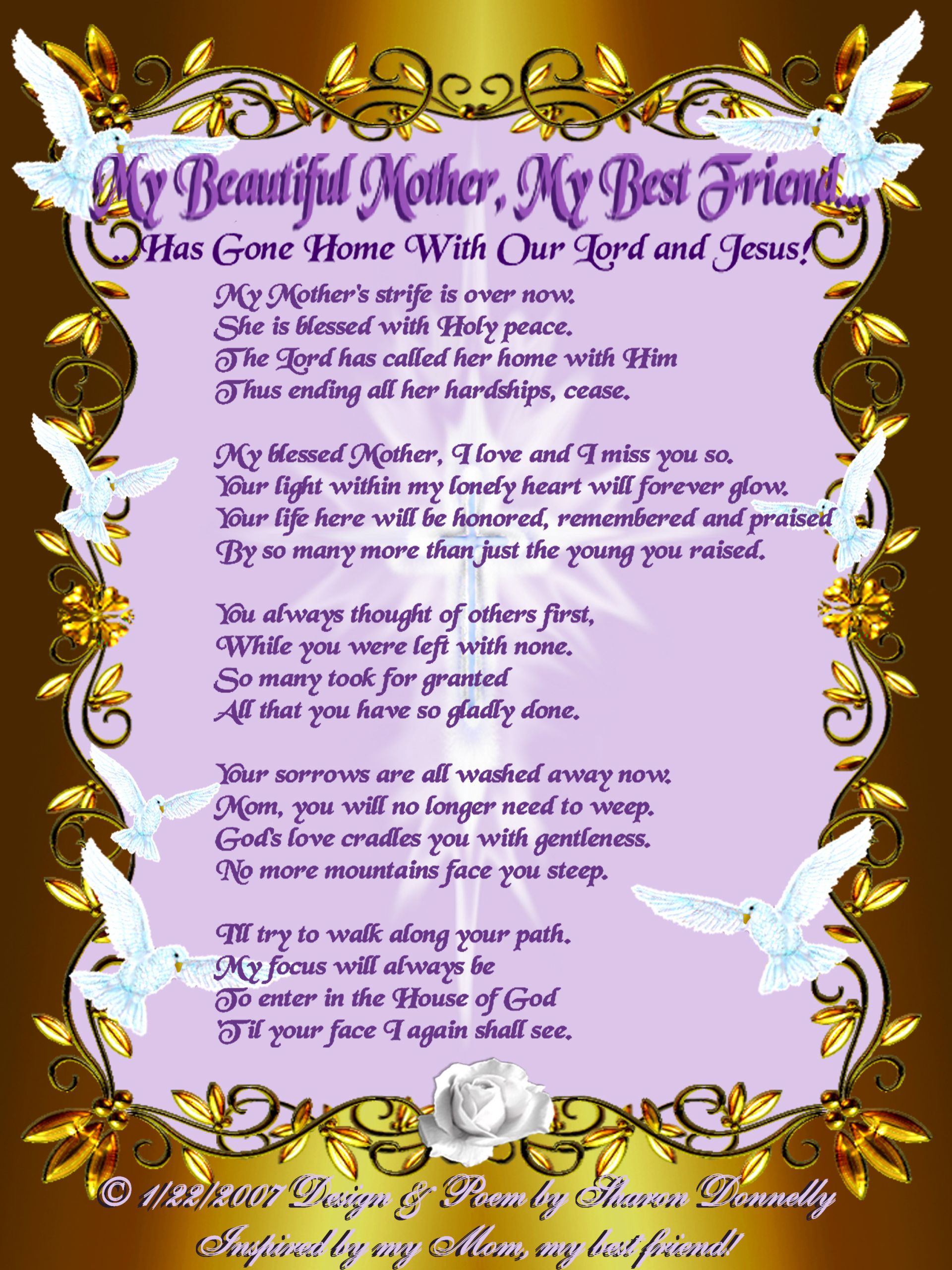Funeral Quotes For Mother
 Spanish Funeral Poems And Quotes QuotesGram