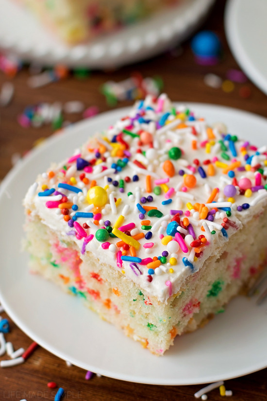 Funfetti Birthday Cake
 Homemade Funfetti Cake Life Made Simple