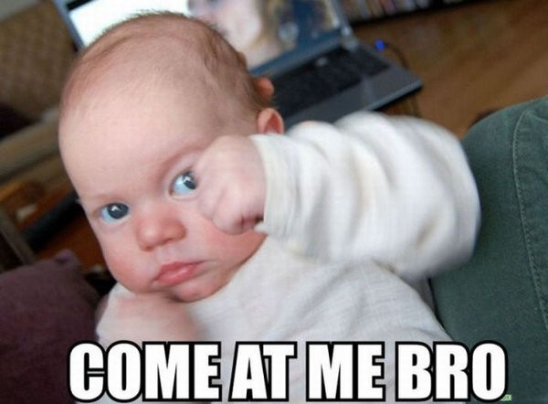 Funny Baby Pictures With Quotes
 40 Best Cute Funny Baby Memes