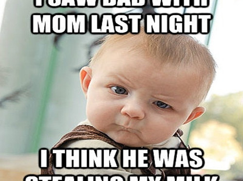Funny Baby Pictures With Quotes
 Funny Cute Baby with Humorous sayings