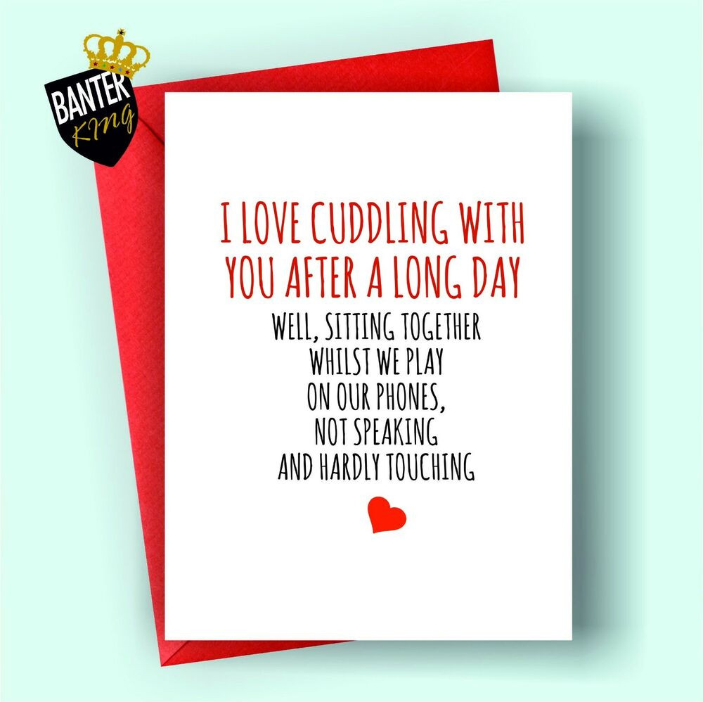 Funny Birthday Cards For Girlfriend
 V28 ANNIVERSARY LOVE VALENTINES DAY CARD FUNNY HUSBAND