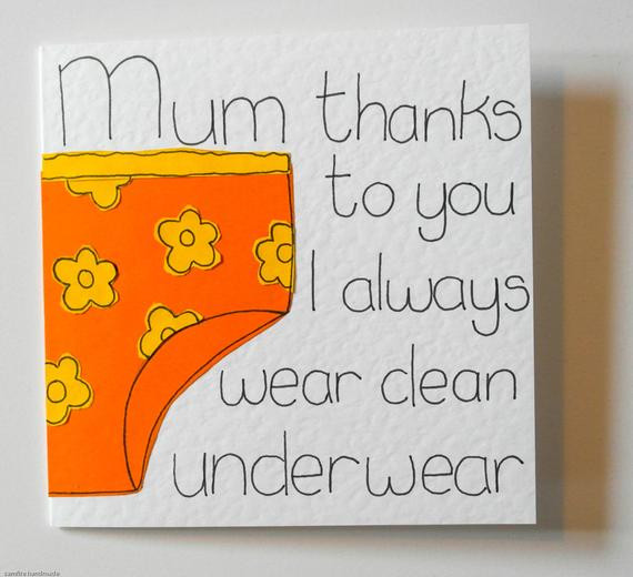 Funny Birthday Cards For Mom
 Mothers Day card Mum funny birthday card Card for mom Joke