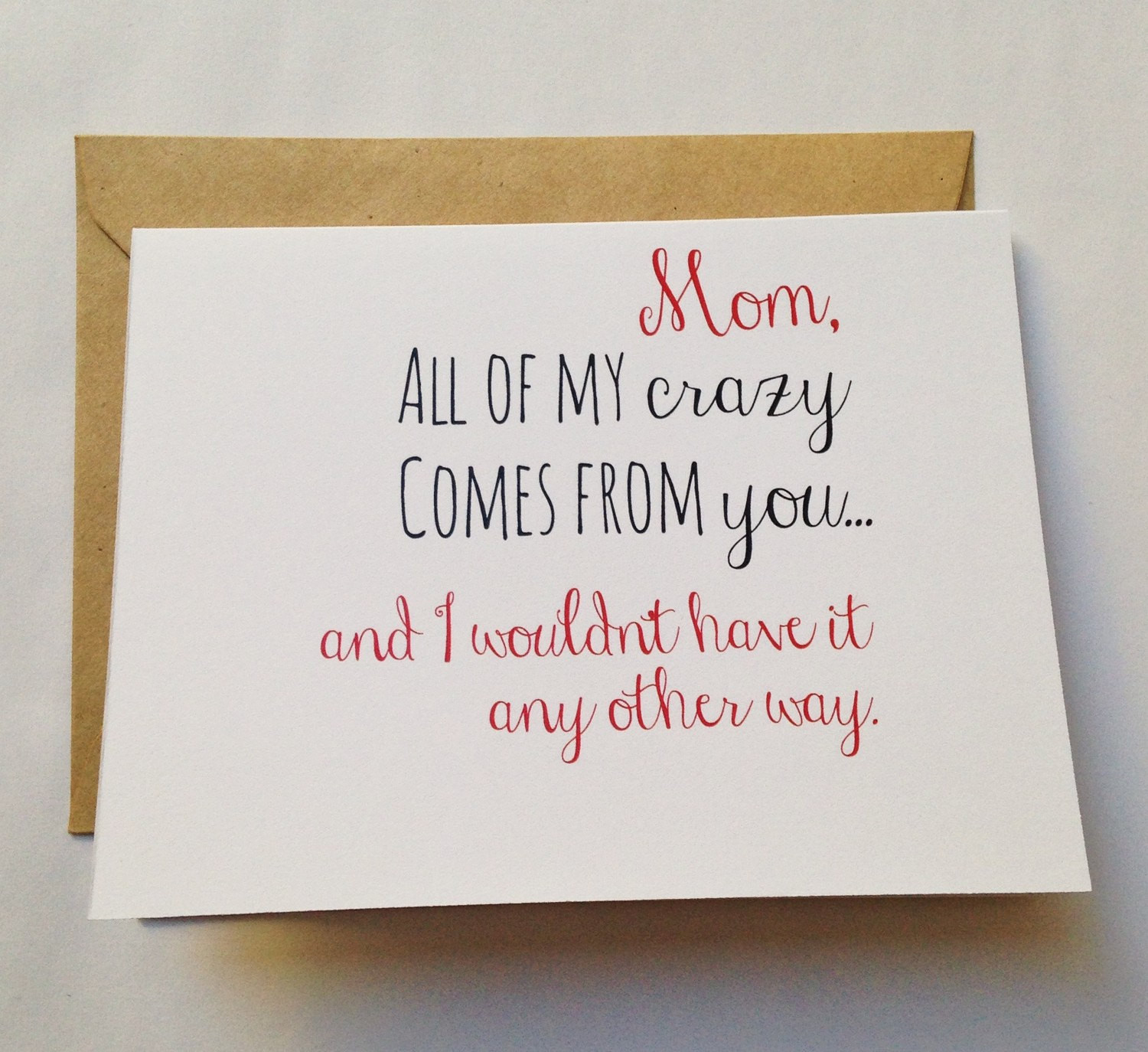 Funny Birthday Cards For Mom
 Mom Card Mother s Day Card Mom Birthday Card Funny