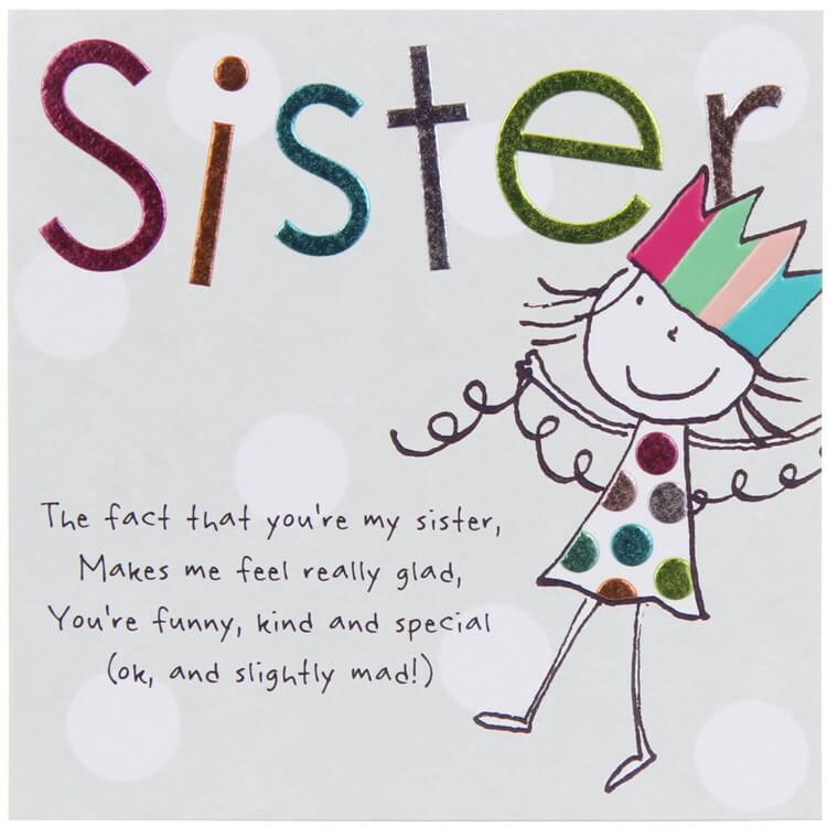Funny Birthday Cards For Sisters
 TOP 200 Happy Birthday Wishes Quotes for Sister