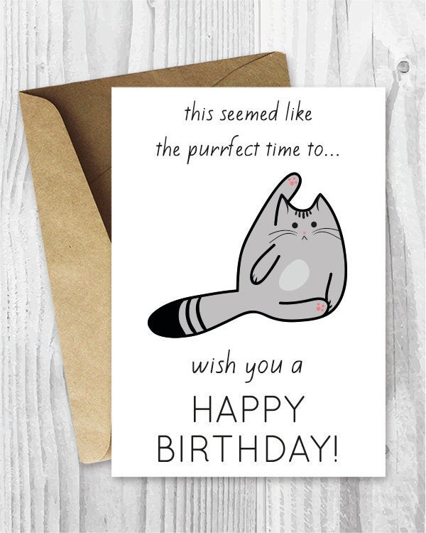 Funny Birthday Cards To Print
 Funny Birthday Cards Printable Birthday Cards Funny Cat