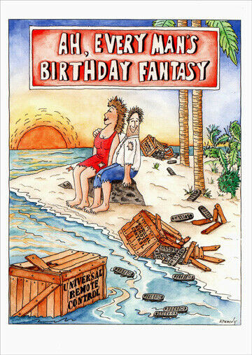 Funny Birthday E Cards
 Every Man s Birthday Fantasy Funny Birthday Card by