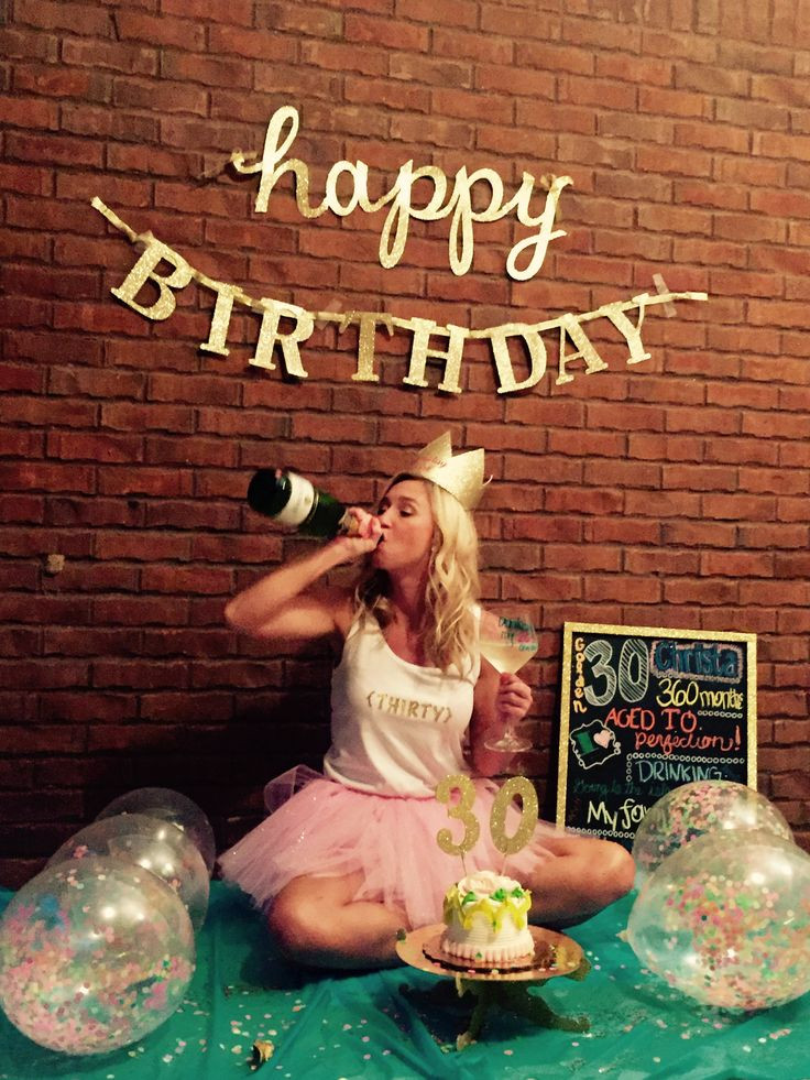 Funny Birthday Party
 30th Birthday smash cake and booze photo shoot Drinking