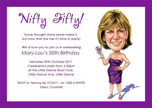 Funny Birthday Party Invitation Wording
 Download FREE Template Funny 50th Birthday Invitation