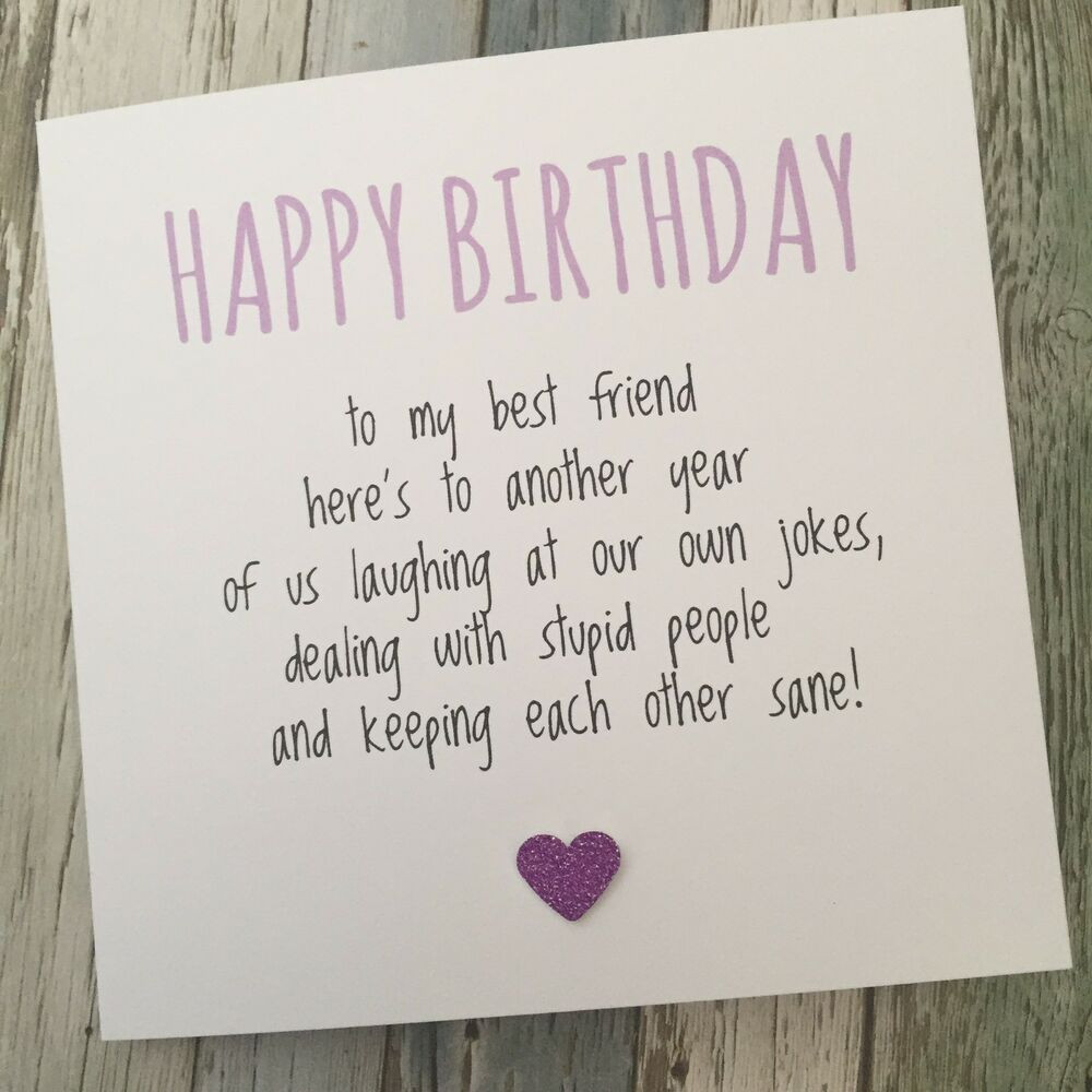 Funny Birthday Quotes For Best Friends
 FUNNY BEST FRIEND BIRTHDAY CARD BESTIE HUMOUR FUN