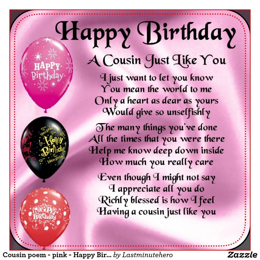 Funny Birthday Quotes For Cousins
 happy birthday poems for my cousin 12