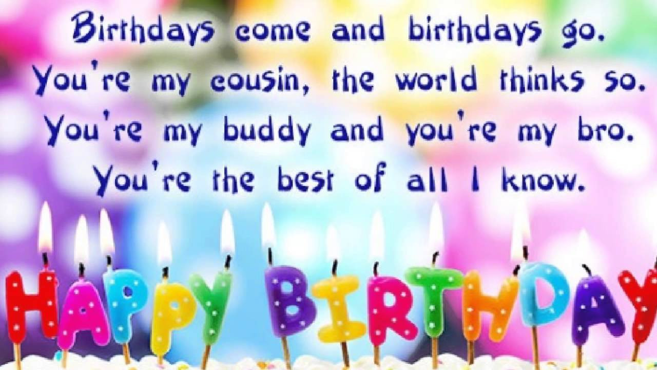 Funny Birthday Quotes For Cousins
 Happy Birthday Cousin Quotes