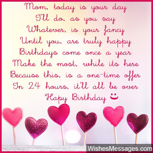 Funny Birthday Quotes For Moms
 Birthday Poems for Mom – WishesMessages