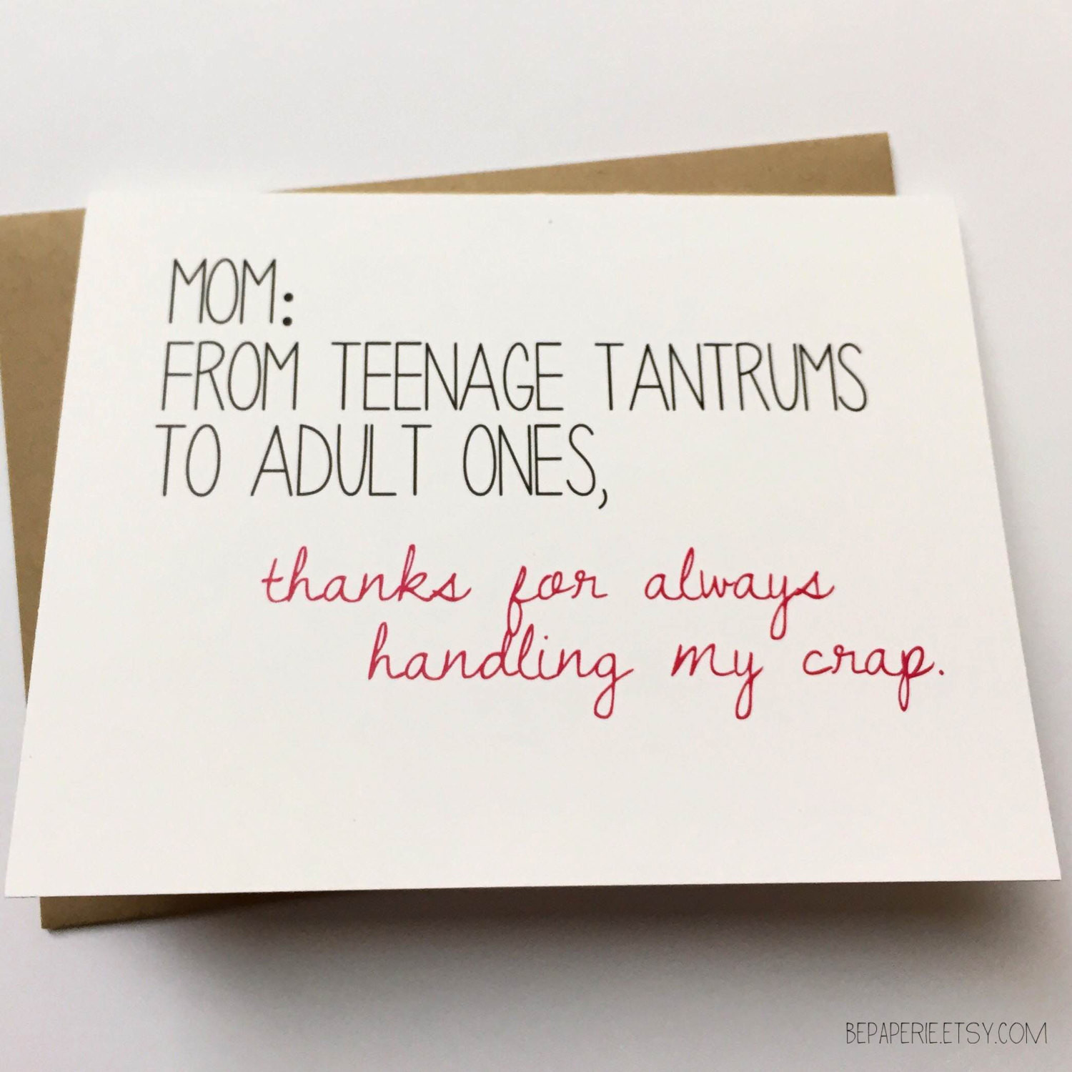 Funny Birthday Quotes For Moms
 Mom Card Funny Card for Mom Mom Birthday Card Funny