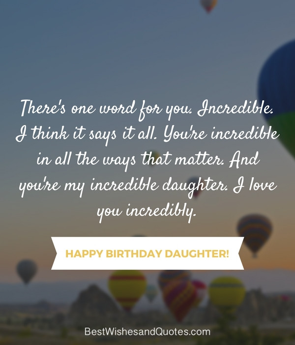 Funny Daughter Birthday Quotes
 35 Beautiful Ways to Say Happy Birthday Daughter Unique